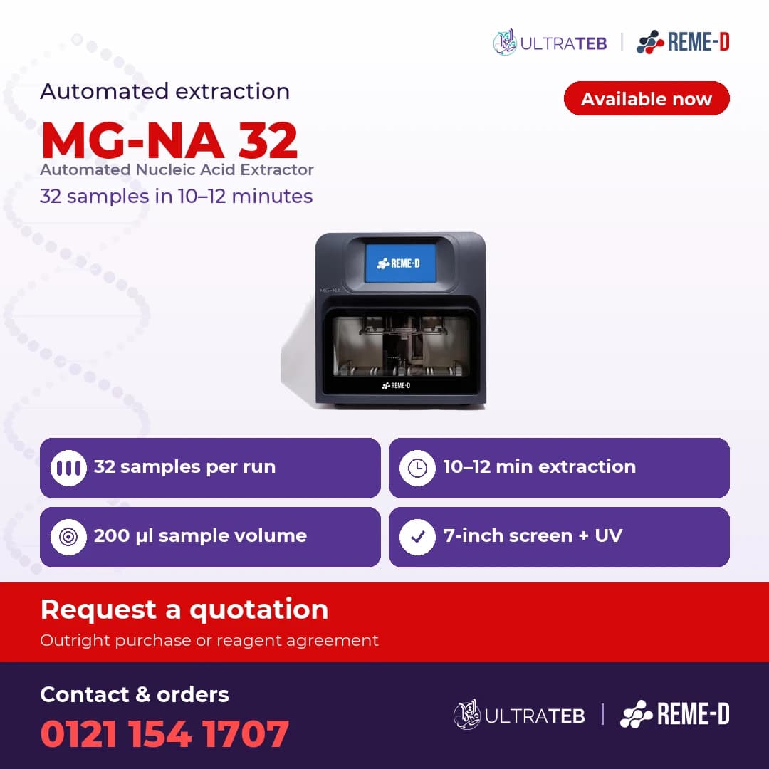 جهاز استخلاص الحمض النووي الآلي MG-NA 32 من ريمي دي – ٣٢ عينة